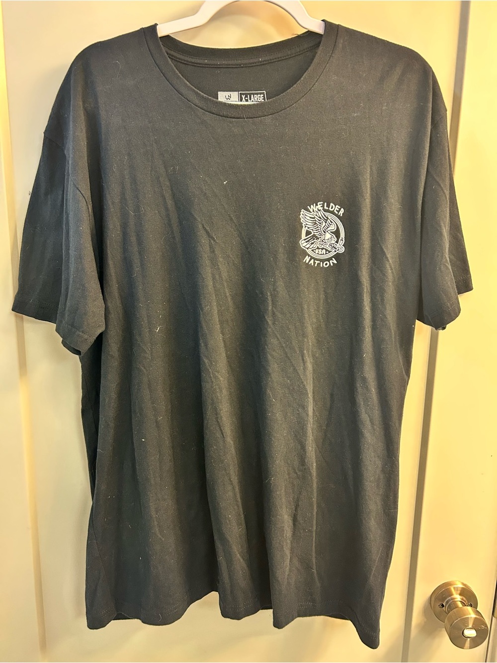 Black Short-Sleeve “Welder Nation” Tee - Men's